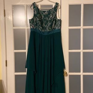 Green formal dress